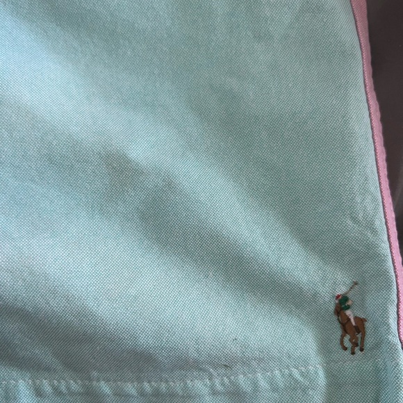 Big Boys Sz 18 Classic Prepster Colorblocked Oxford Shorts - Picture 3 of 5